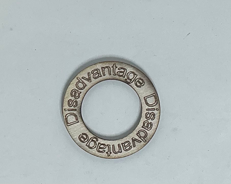 Disadvantage Condition Ring – laser cut DnD Status Tracker