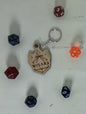 DnD Wizard Class Keychain – Laser-Cut Basswood Tabletop RPG Accessory