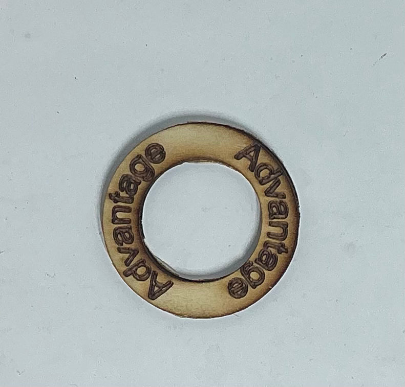 Advantage Condition Ring – laser cut DnD Status Tracker