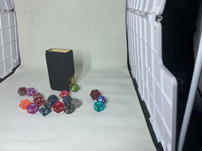 Mini Dice Tower – Compact laser cut DnD Dice Rolling Tower