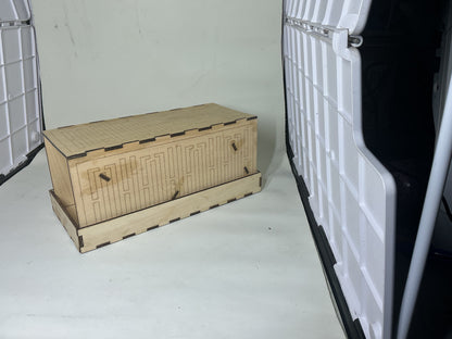 Wood Dice Tower – Handmade Basswood DnD Dice Tower with Lid Tray